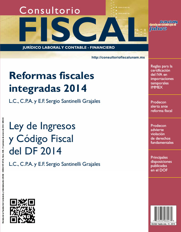 Reformas fiscales integradas para 2014
