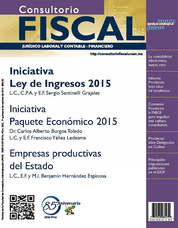 Iniciativa de la Ley de Ingresos de la Federación 2015