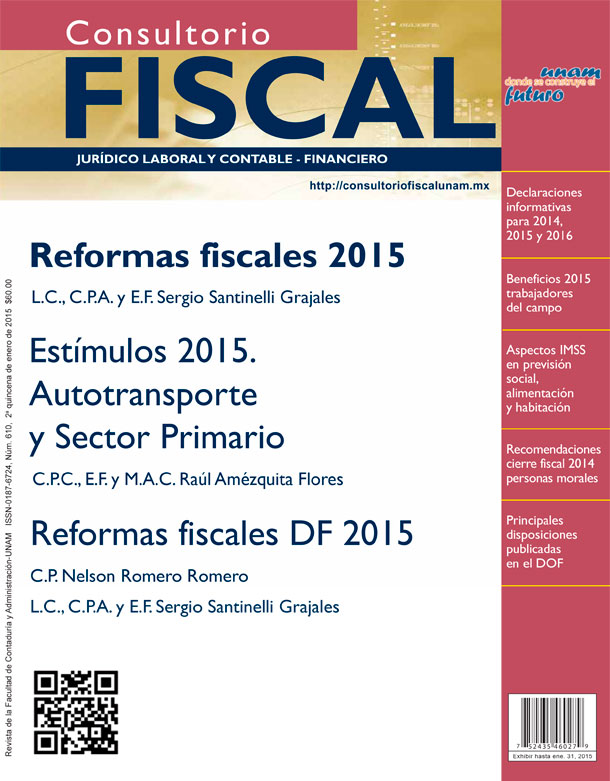 Reformas fiscales 2015