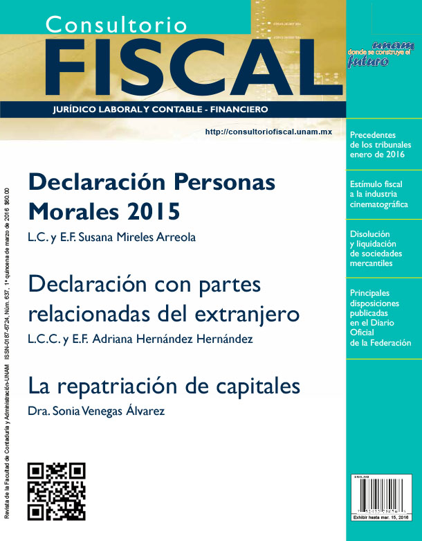 Declaración Personas Morales 2015