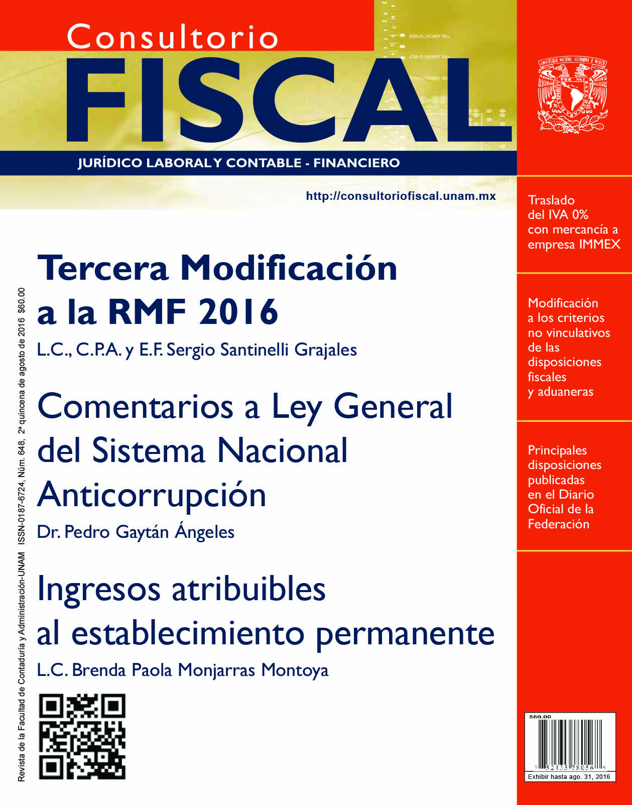 Tercera Modificación a la RMF 2016
