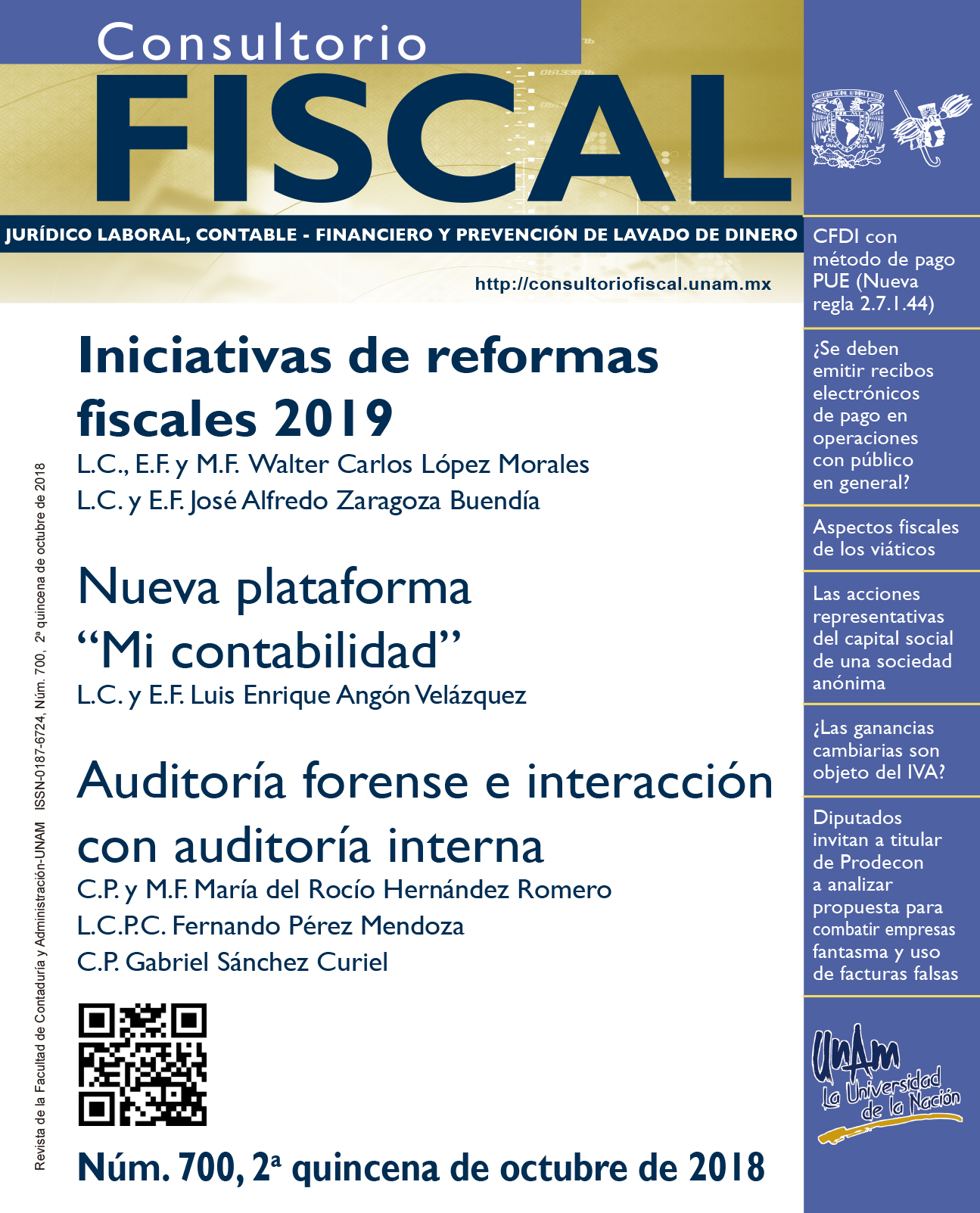 Iniciativas de reformas fiscales 2019