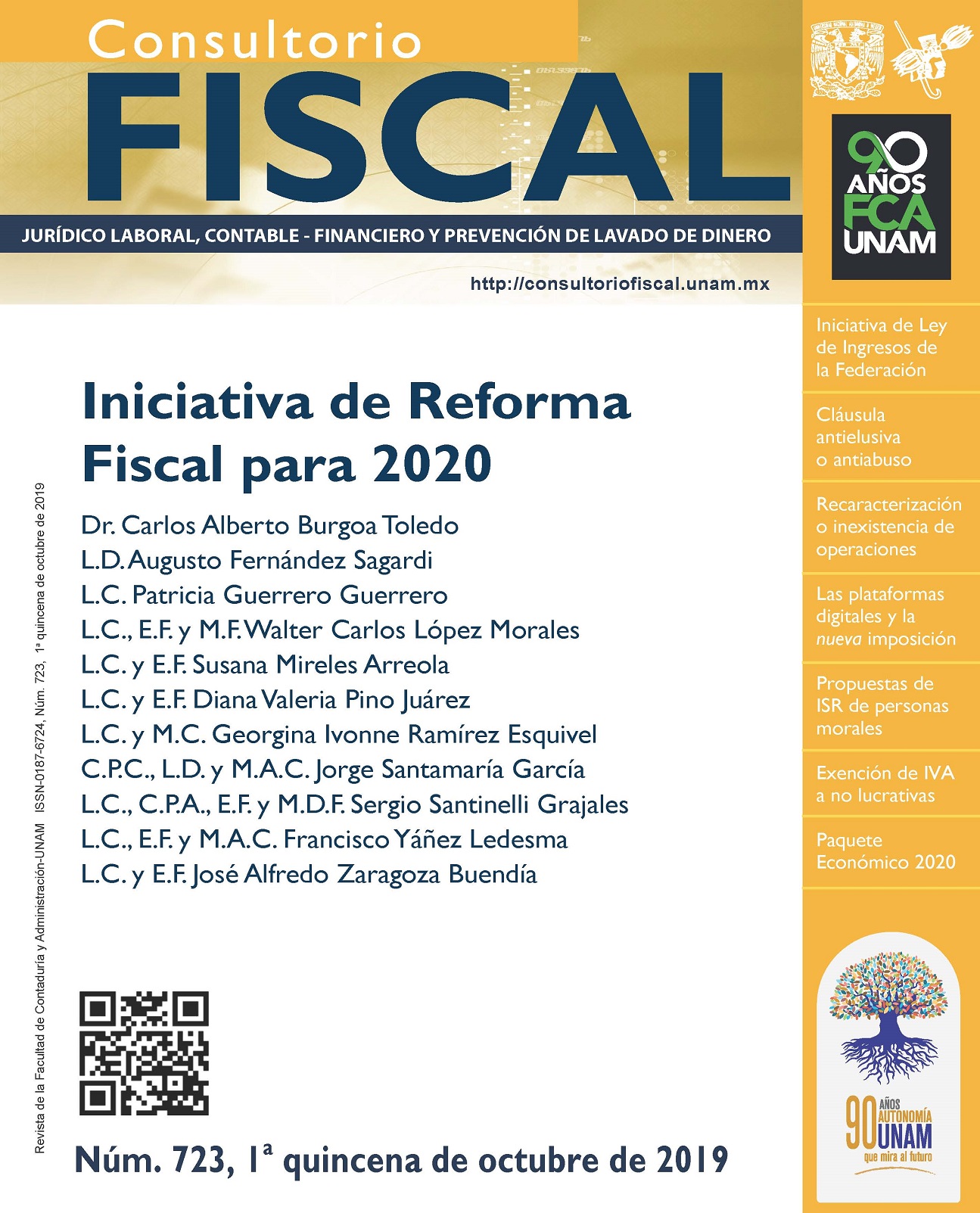 Iniciativa de Reforma Fiscal para 2020