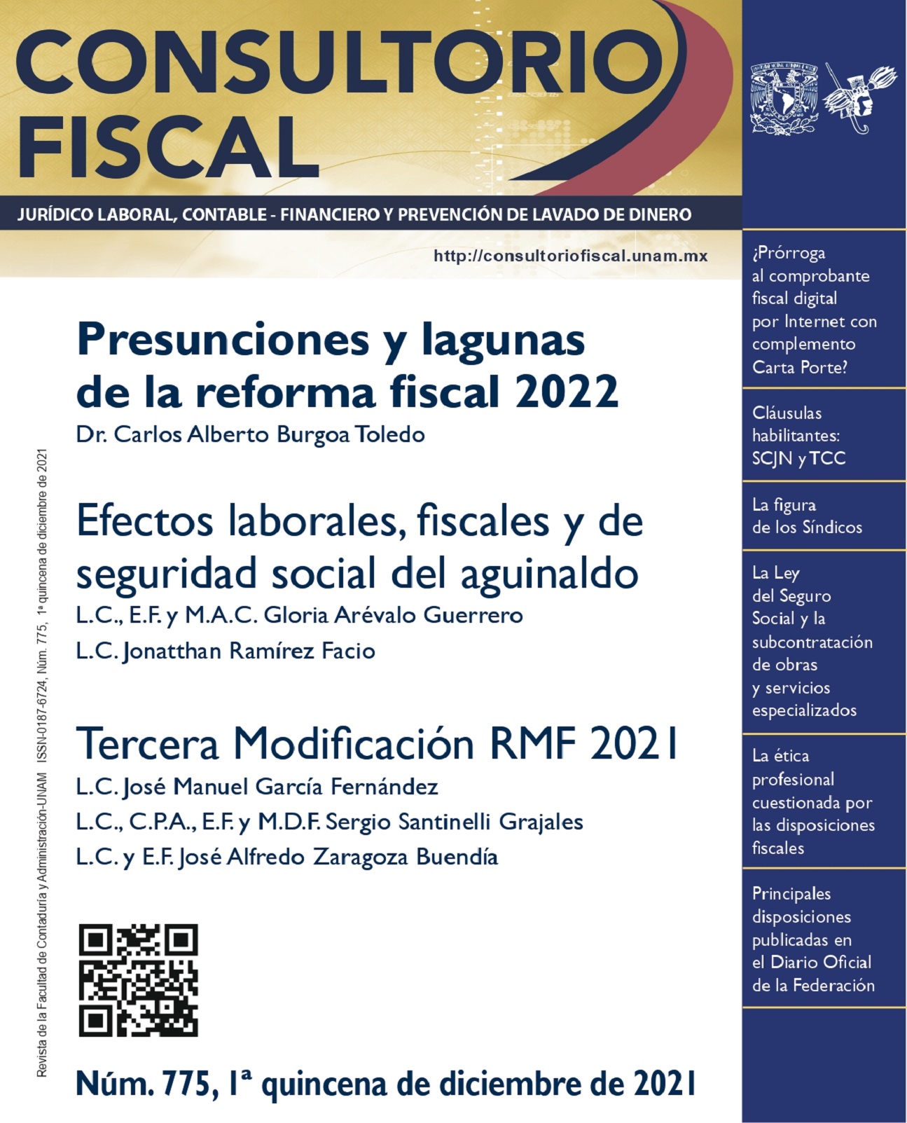 Presunciones y lagunas de la reforma fiscal 2022