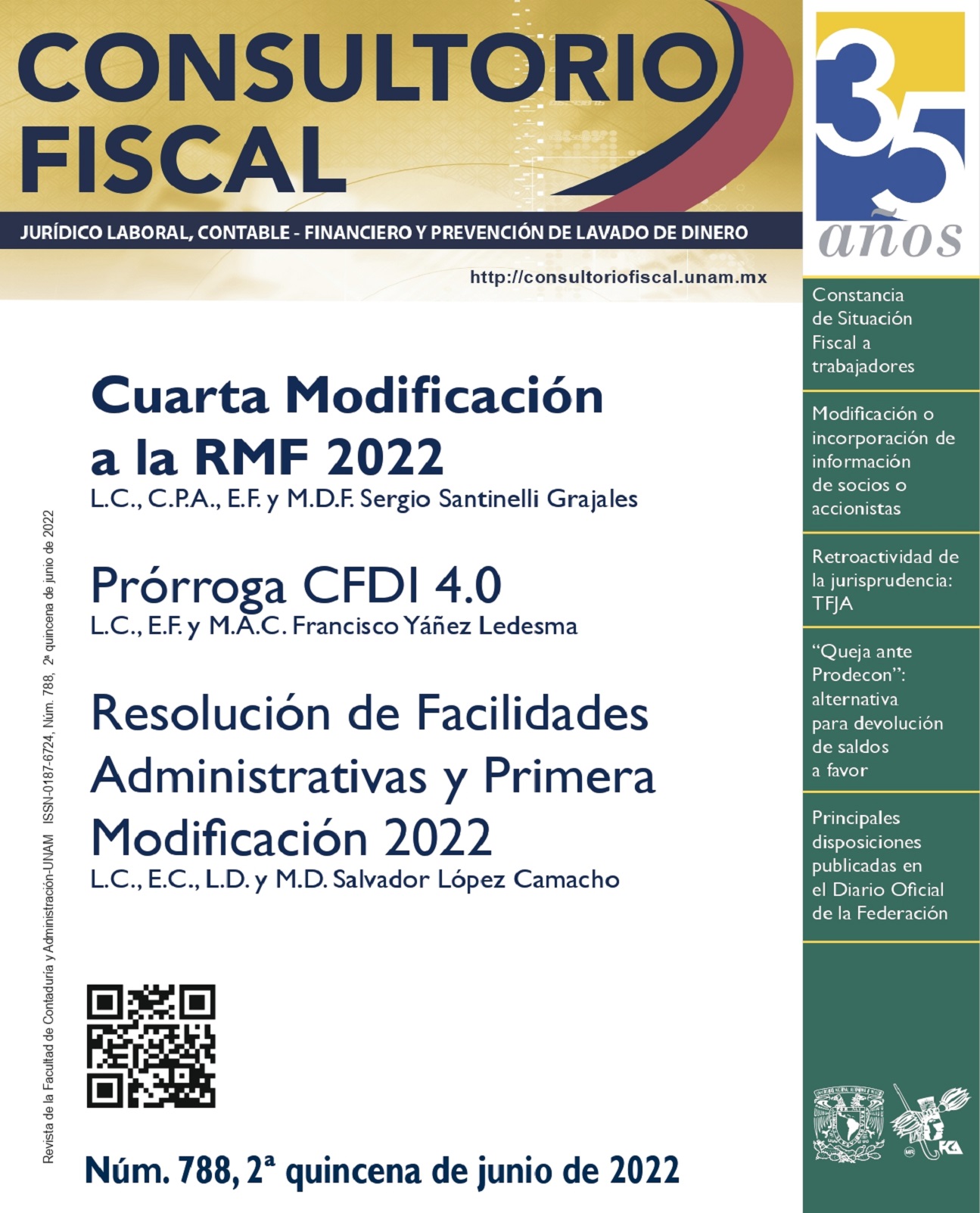Cuarta Modificación a la RMF 2022