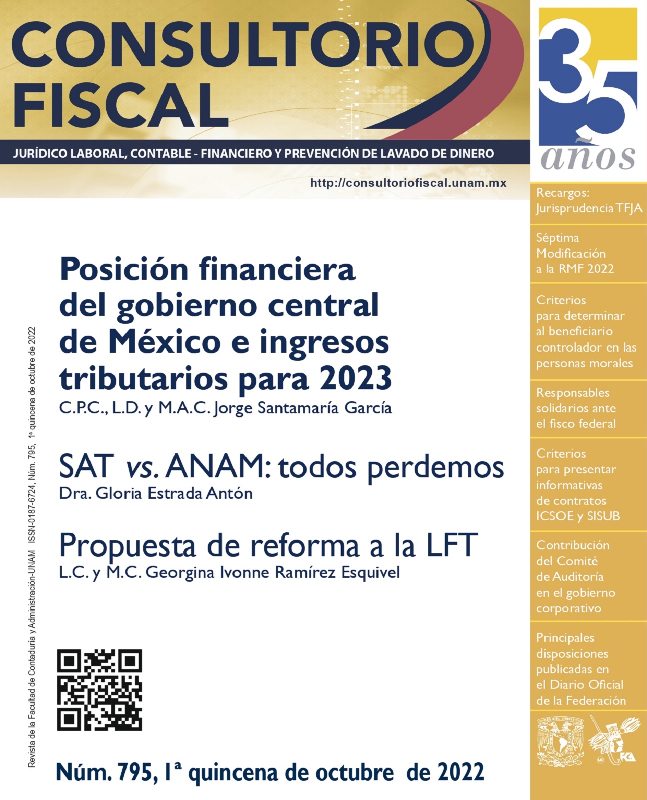 Posición financiera del gobierno central de México e ingresos tributarios para 2023