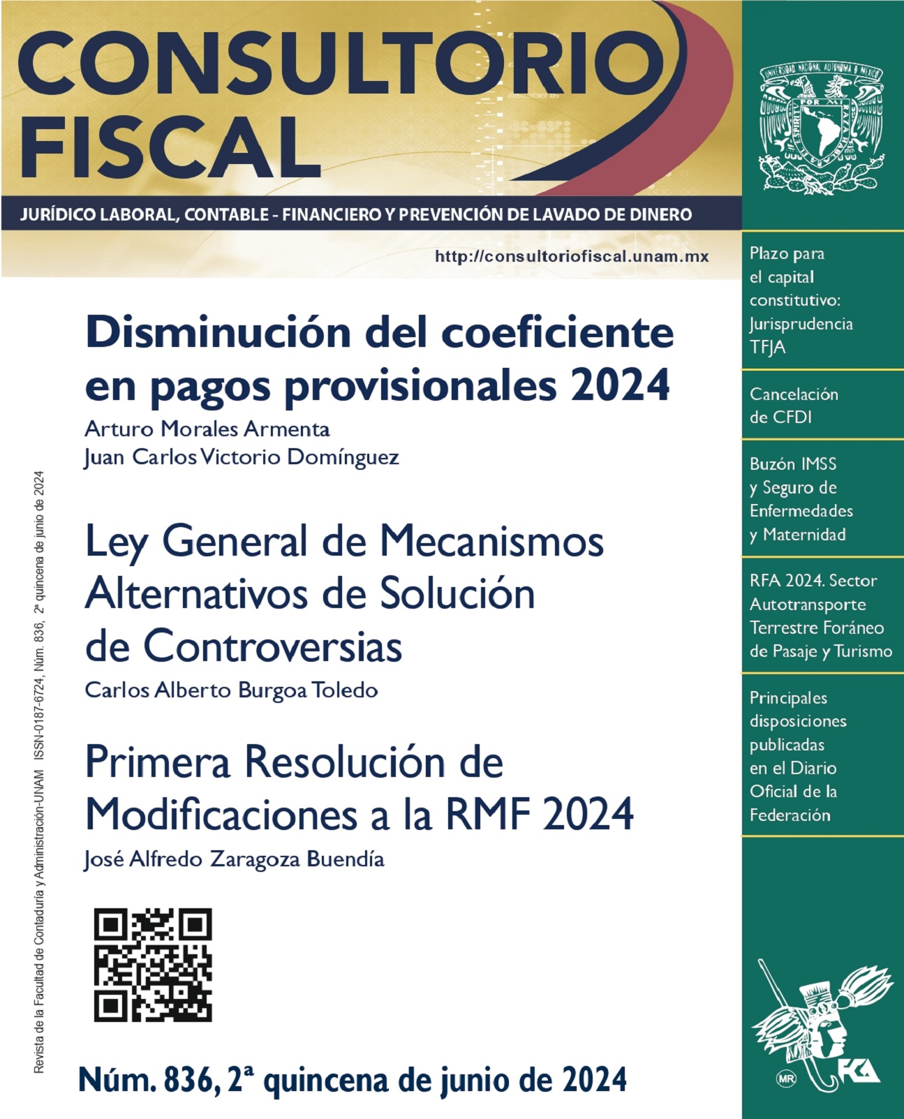 Disminución del coeficiente en pagos provisionales 2024