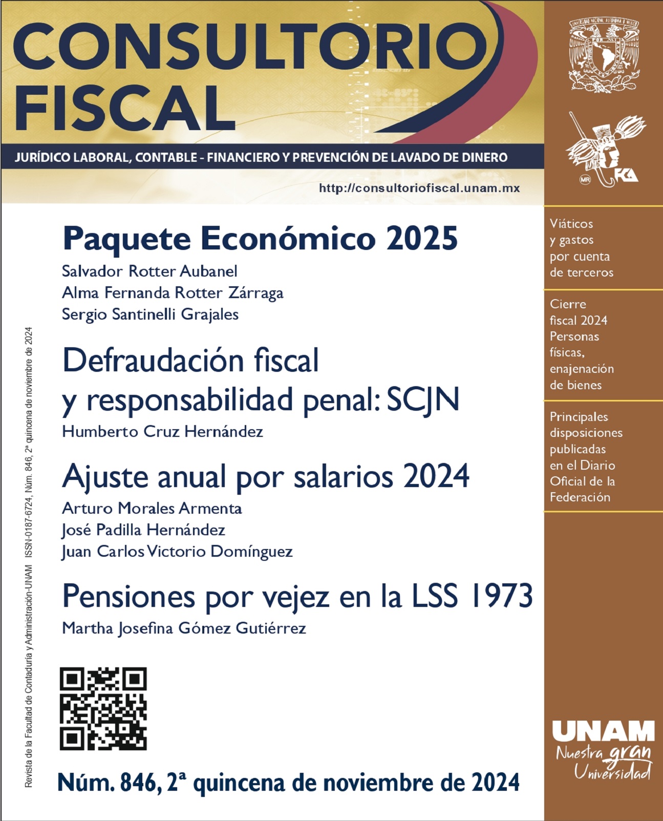 No.846 - Paquete Económico 2025