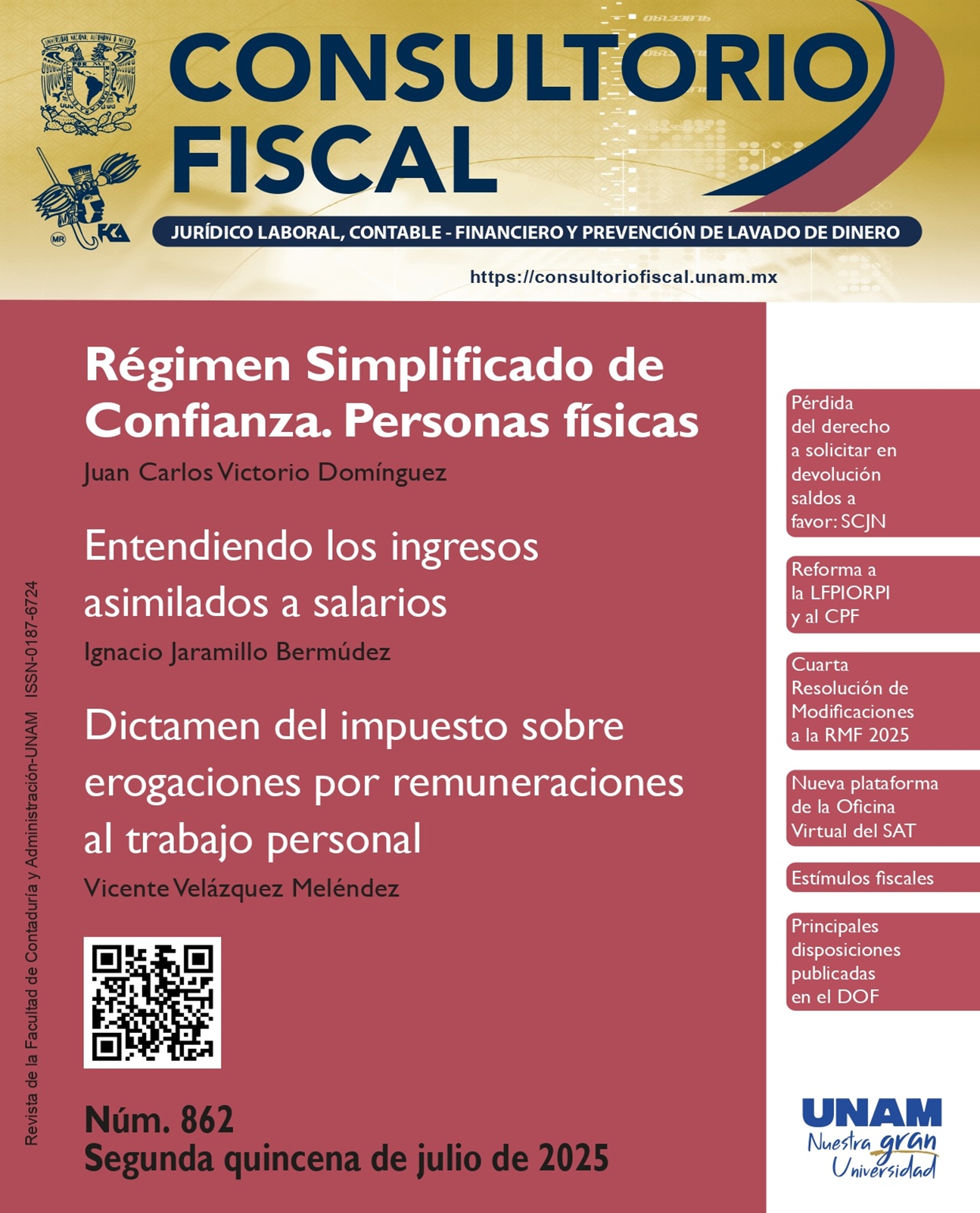 No.862 - Régimen Simplificado de Confianza. Personas físicas